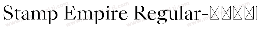 Stamp Empire Regular字体转换